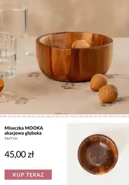 Homla Miseczka akacjowa głęboka MOOKA 16x7 cm oferta