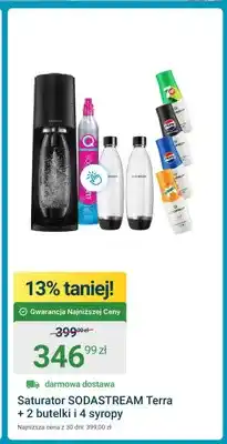 ERLI Saturator Sodastream Terra + 2 butelki i 4 syropy oferta