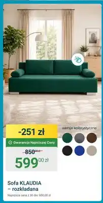 ERLI Sofa KLAUDIA rozkładana oferta