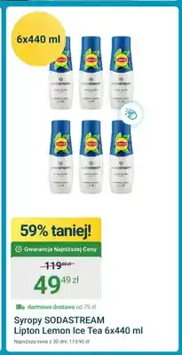ERLI Syropy SodaStream Lipton Lemon Ice Tea 6-pak oferta