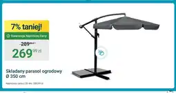 ERLI Składany parasol ogrodowy Ø 350 cm oferta