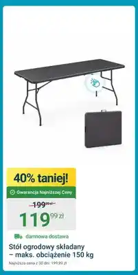 ERLI Stół ogrodowy składany oferta