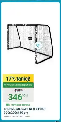 ERLI Bramka piłkarska NEO-SPORT 300x200x120 cm oferta