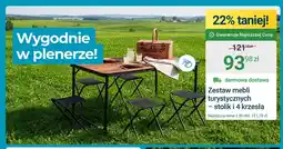 ERLI Zestaw mebli turystycznych stolik i 4 krzesła oferta