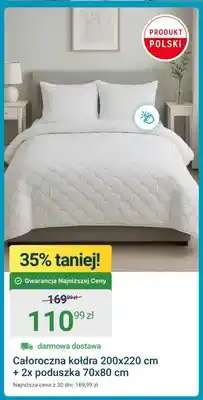 ERLI Zestaw całoroczna kołdra + 2x poduszka oferta