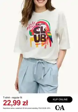 C&A T-shirt regular fit C&A oferta