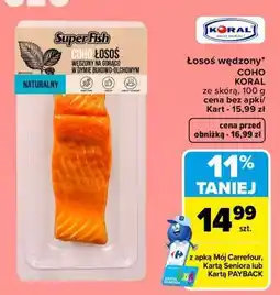 Carrefour łosoś wędzony oferta
