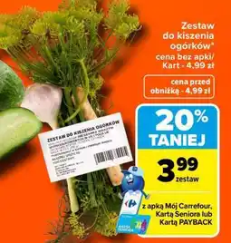 Carrefour Zestaw do kiszenia ogórków oferta