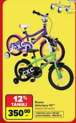 Carrefour Rower dziecięcy 16” oferta