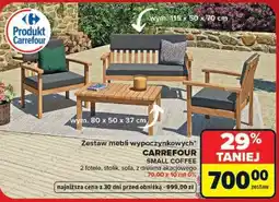 Carrefour Zestaw mebli wypoczynkowych oferta