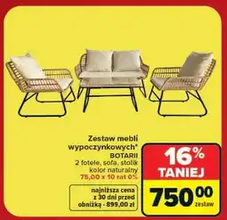 Carrefour Zestaw mebli wypoczynkowych oferta