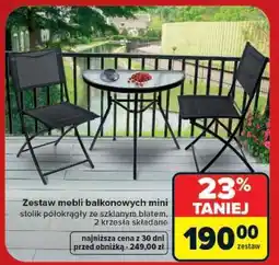 Carrefour Zestaw mebli balkonowych mini oferta