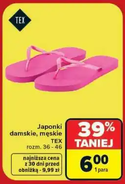 Carrefour Japonki damskie, męskie oferta