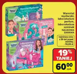 Carrefour Warsztat mydlarski, laboratorium perfum, laboratorium szminek NAUKOWA ZABAWA oferta
