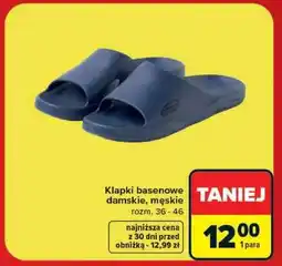 Carrefour Klapki basenowe damskie, męskie oferta