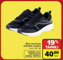 Carrefour Buty sportowe damskie/męskie oferta