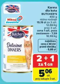Carrefour Karma dla kota BUTCHER’S oferta