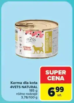 Carrefour Karma dla kota 4VETS NATURAL oferta