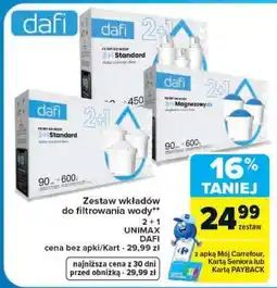 Carrefour Zestaw wkładów do filtrowania wody oferta