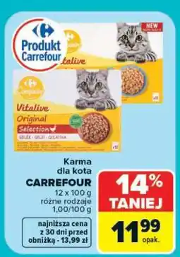 Carrefour Karma dla kota Carrefour oferta