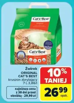 Carrefour Żwirek ORIGINAL CAT'S BEST oferta