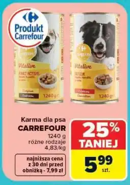 Carrefour Karma dla psa Carrefour oferta