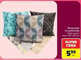 Carrefour Poszewka na poduszkę oferta