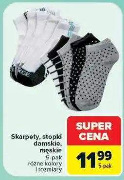 Carrefour Skarpety, stopki damskie, męskie oferta
