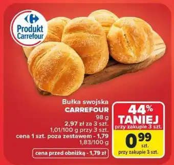 Carrefour Bułka swojska oferta
