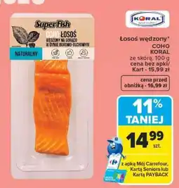 Carrefour łosoś wędzony oferta