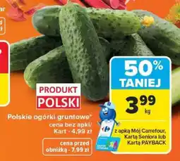 Carrefour Polskie ogórki gruntowe oferta