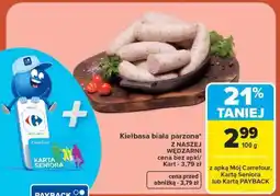 Carrefour Kiełbasa biała parzona oferta