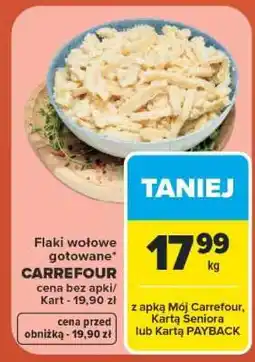 Carrefour Flaki wołowe gotowane oferta
