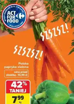 Carrefour Polska papryka zielona oferta