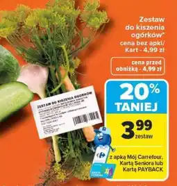 Carrefour Zestaw do kiszenia ogórków oferta