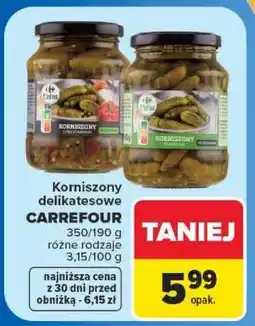 Carrefour Korniszony delikatesowe oferta