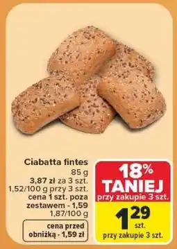 Carrefour Ciabatta Fintes oferta