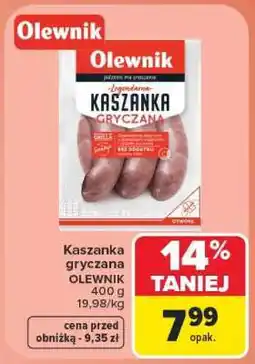 Carrefour Kaszanka gryczana oferta