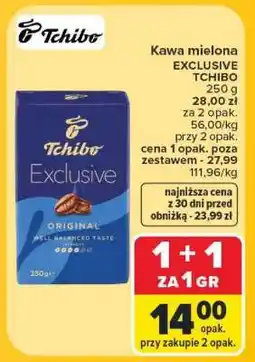 Carrefour Kawa mielona Exclusive Tchibo oferta