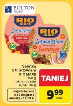 Carrefour Sałatka z tuńczykiem RIO MARE oferta