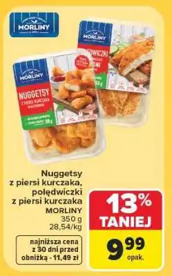 Carrefour Nuggetsy z piersi kurczaka, polędwiczki z piersi kurczaka oferta