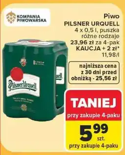 Carrefour Pilsner Urquell oferta