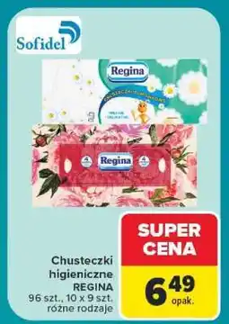 Carrefour Chusteczki higieniczne REGINA oferta