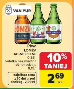 Carrefour Piwo Łomża Jasne Pełne oferta