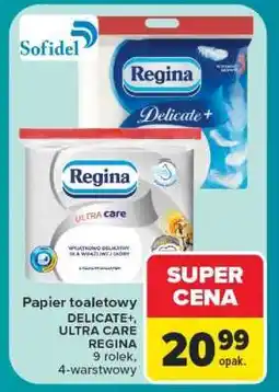 Carrefour Papier toaletowy DELICATE+, ULTRA CARE REGINA oferta