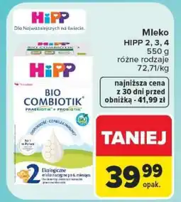Carrefour Mleko HIPP 2, 3, 4 oferta