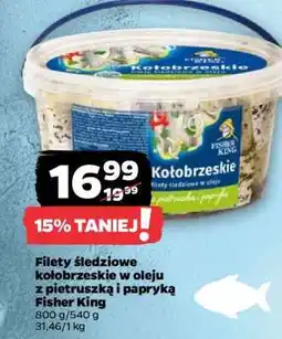Netto Filety śledziowe kołobrzeskie w oleju z pietruszką i papryką Fisher King oferta