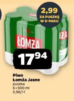 Netto Piwo ŁOMŻA JASNE oferta