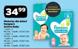 Netto Pieluchy dla dzieci Pampers Active Baby oferta