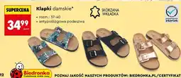 Biedronka Klapki damskie oferta